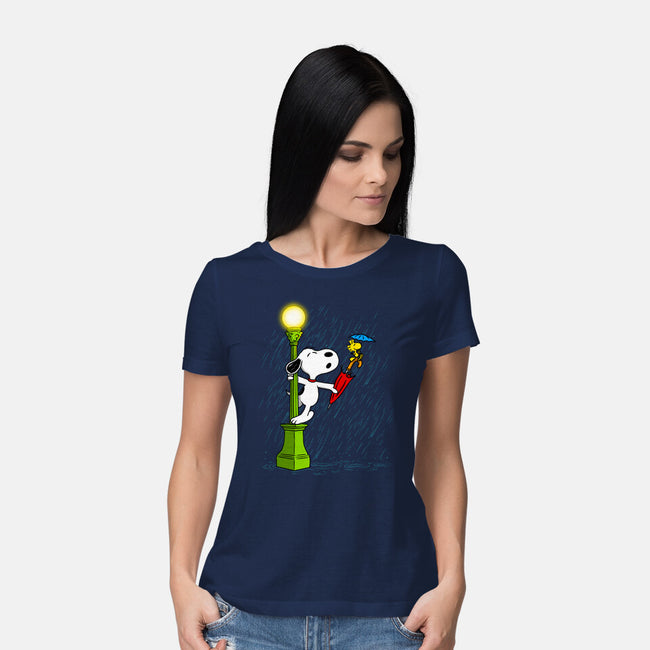 Singing In The Rain-Womens-Basic-Tee-drbutler