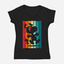 Let’s Dance-Womens-V-Neck-Tee-drbutler