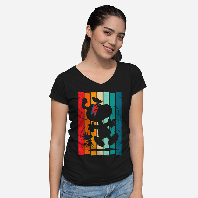 Let’s Dance-Womens-V-Neck-Tee-drbutler