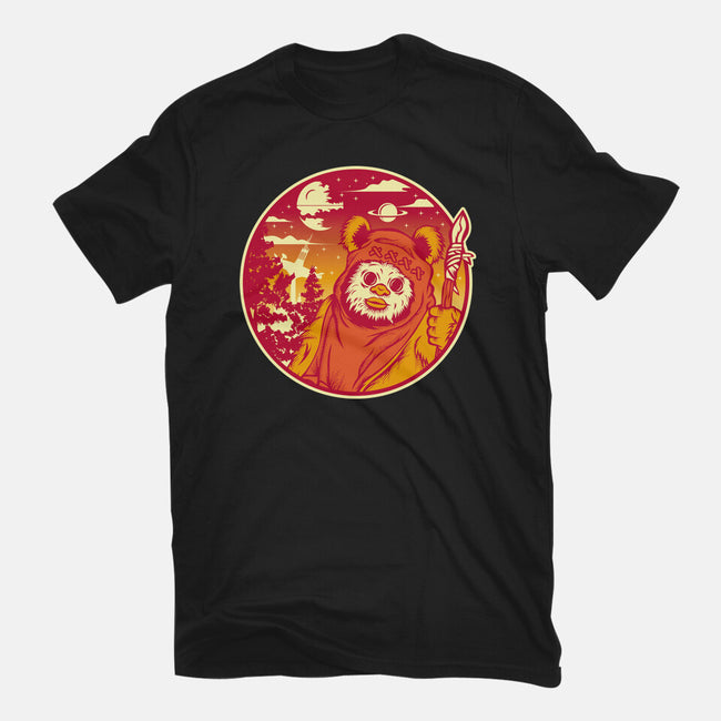 Forest Moon Sunset-Unisex-Basic-Tee-SuperEdu