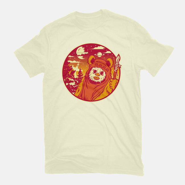 Forest Moon Sunset-Mens-Basic-Tee-SuperEdu