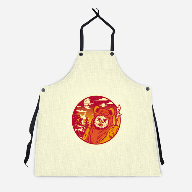 Forest Moon Sunset-Unisex-Kitchen-Apron-SuperEdu