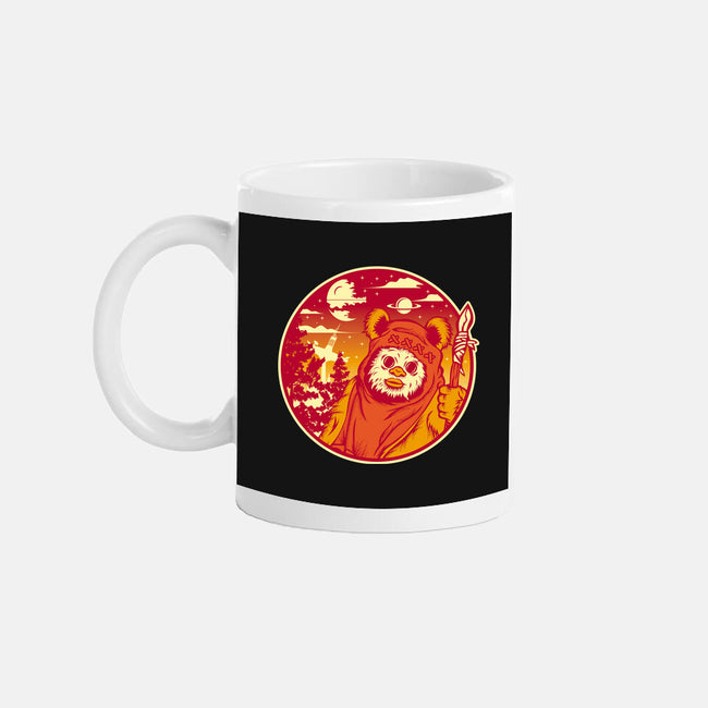 Forest Moon Sunset-None-Mug-Drinkware-SuperEdu