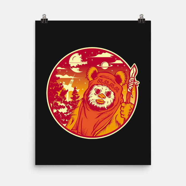 Forest Moon Sunset-None-Matte-Poster-SuperEdu