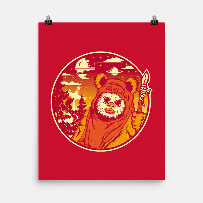 Forest Moon Sunset-None-Matte-Poster-SuperEdu