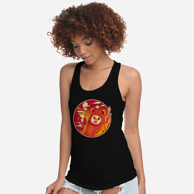 Forest Moon Sunset-Womens-Racerback-Tank-SuperEdu