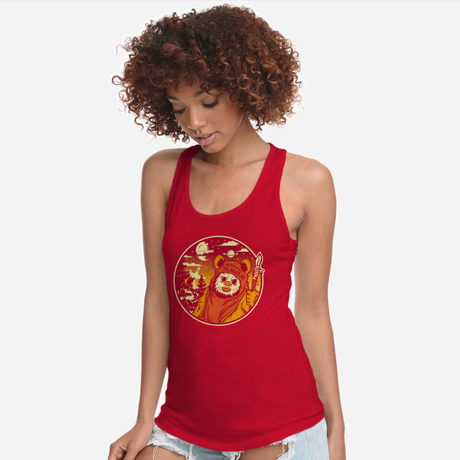 Forest Moon Sunset-Womens-Racerback-Tank-SuperEdu