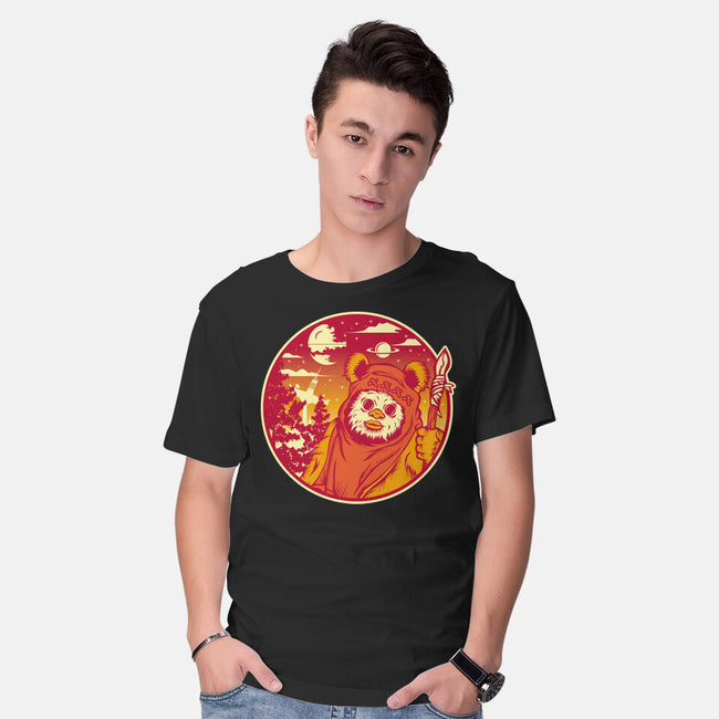 Forest Moon Sunset-Mens-Basic-Tee-SuperEdu