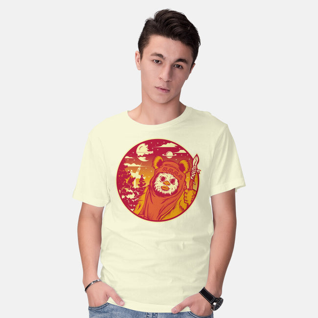 Forest Moon Sunset-Mens-Basic-Tee-SuperEdu