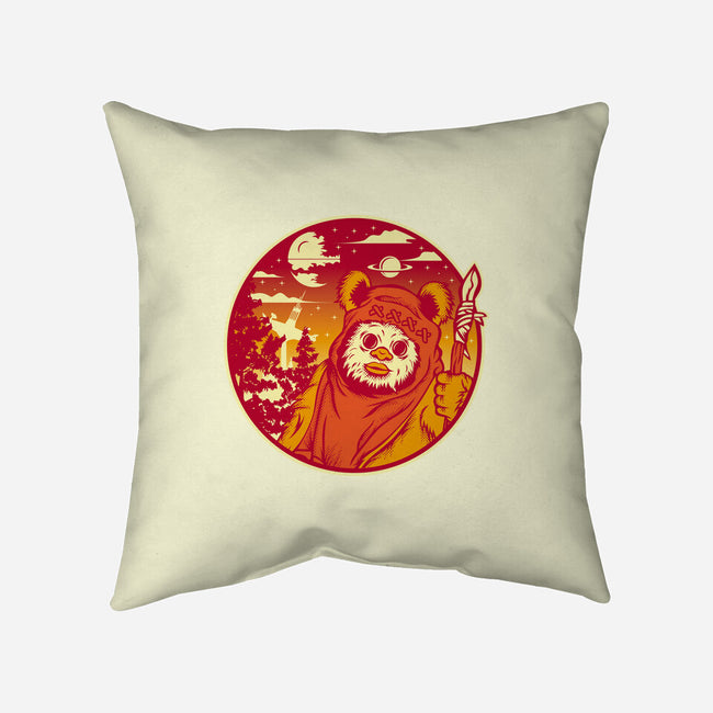 Forest Moon Sunset-None-Removable Cover w Insert-Throw Pillow-SuperEdu