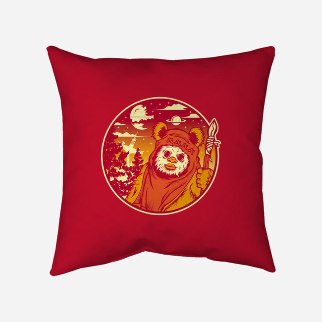 Forest Moon Sunset-None-Removable Cover w Insert-Throw Pillow-SuperEdu