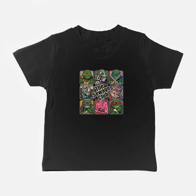 The Sewage Bunch-Baby-Basic-Tee-turborat14