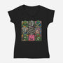 The Sewage Bunch-Womens-V-Neck-Tee-turborat14
