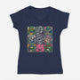 The Sewage Bunch-Womens-V-Neck-Tee-turborat14