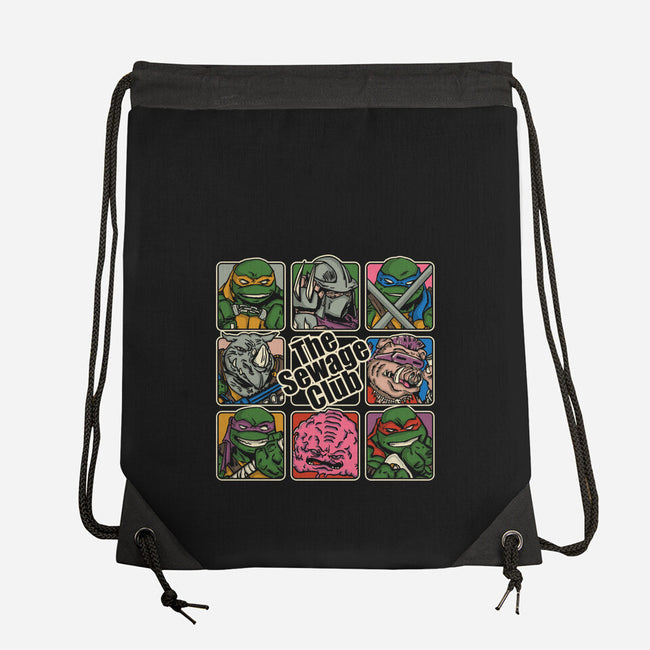 The Sewage Bunch-None-Drawstring-Bag-turborat14