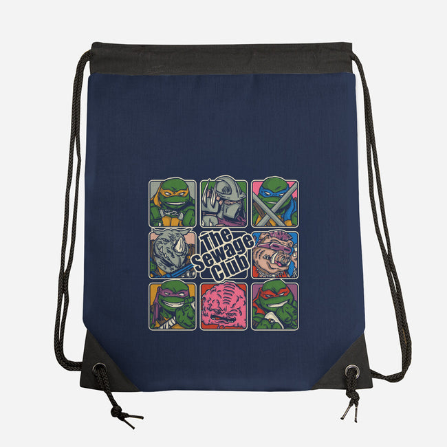 The Sewage Bunch-None-Drawstring-Bag-turborat14