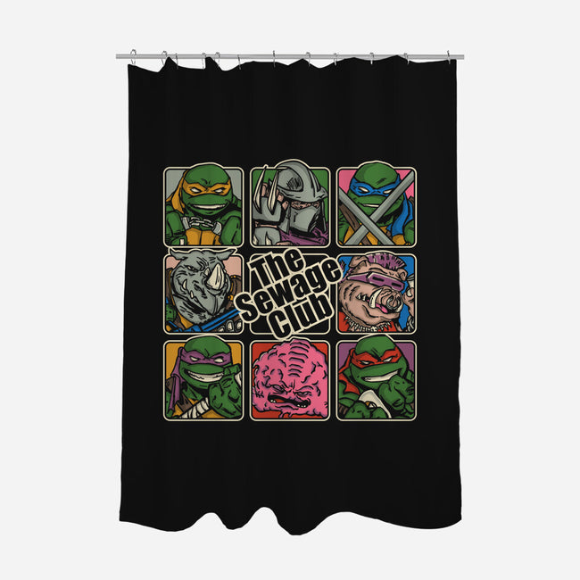 The Sewage Bunch-None-Polyester-Shower Curtain-turborat14