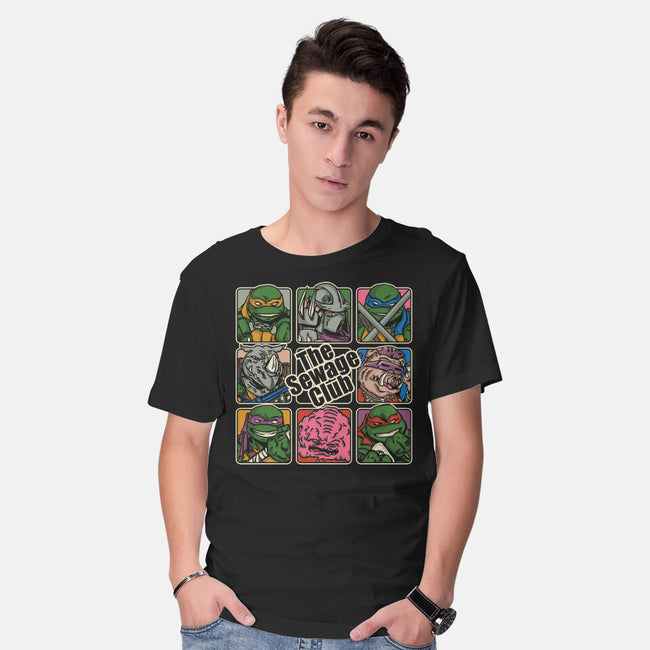 The Sewage Bunch-Mens-Basic-Tee-turborat14