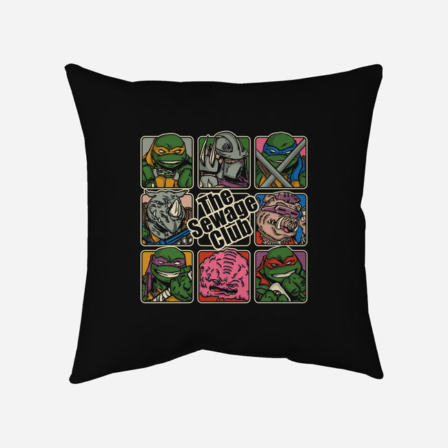 The Sewage Bunch-None-Removable Cover w Insert-Throw Pillow-turborat14
