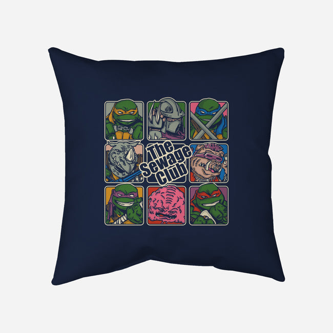 The Sewage Bunch-None-Removable Cover w Insert-Throw Pillow-turborat14