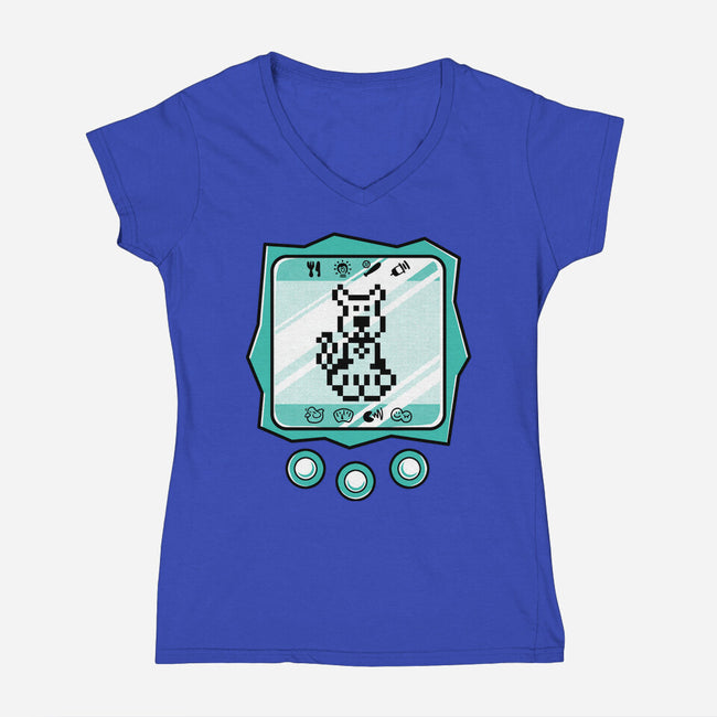 Virtual Doo-Womens-V-Neck-Tee-estudiofitas