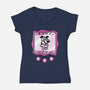 Virtual Coward-Womens-V-Neck-Tee-estudiofitas