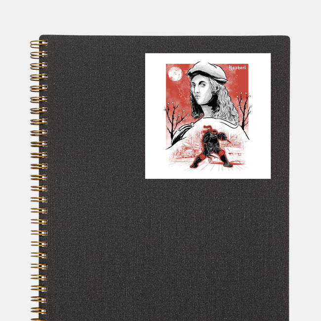 Renaissance Ninja Raphael Sumi-E-None-Glossy-Sticker-Astrobot Invention