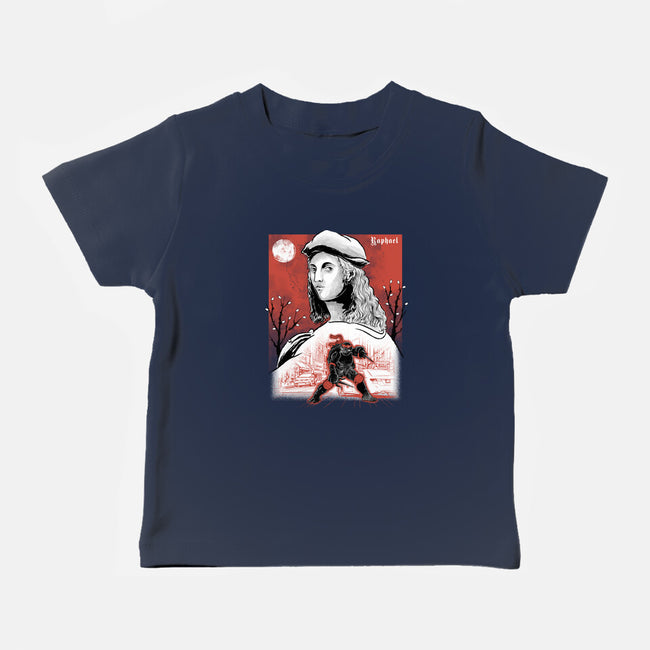 Renaissance Ninja Raphael Sumi-E-Baby-Basic-Tee-Astrobot Invention
