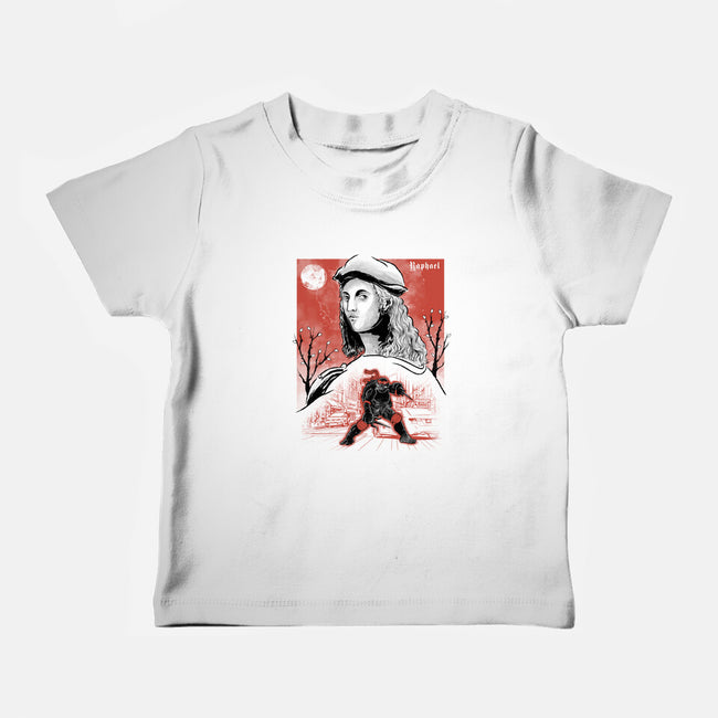 Renaissance Ninja Raphael Sumi-E-Baby-Basic-Tee-Astrobot Invention