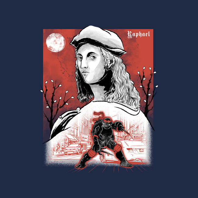 Renaissance Ninja Raphael Sumi-E-Womens-Fitted-Tee-Astrobot Invention