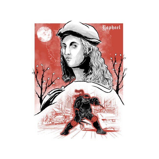 Renaissance Ninja Raphael Sumi-E-None-Fleece-Blanket-Astrobot Invention