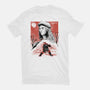 Renaissance Ninja Raphael Sumi-E-Womens-Fitted-Tee-Astrobot Invention