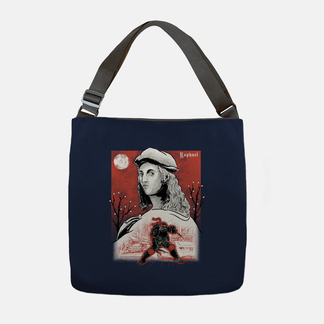 Renaissance Ninja Raphael Sumi-E-None-Adjustable Tote-Bag-Astrobot Invention