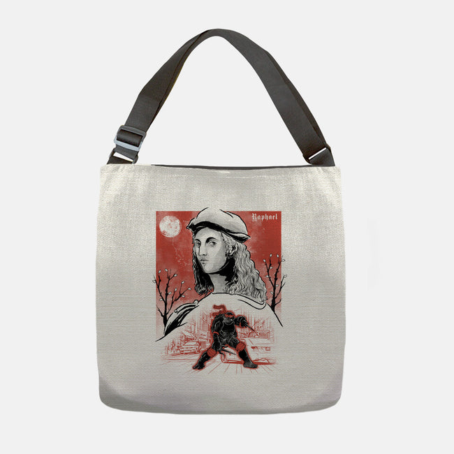 Renaissance Ninja Raphael Sumi-E-None-Adjustable Tote-Bag-Astrobot Invention