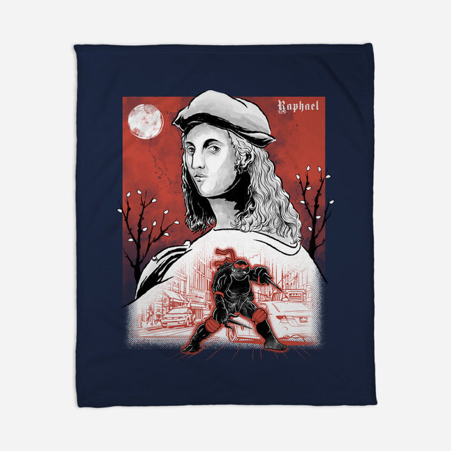 Renaissance Ninja Raphael Sumi-E-None-Fleece-Blanket-Astrobot Invention