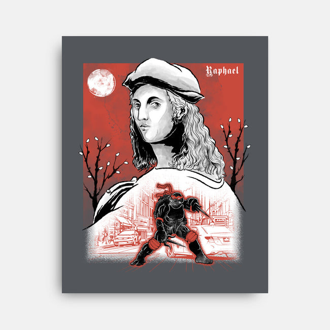 Renaissance Ninja Raphael Sumi-E-None-Stretched-Canvas-Astrobot Invention