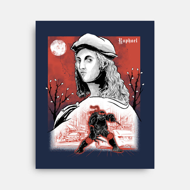 Renaissance Ninja Raphael Sumi-E-None-Stretched-Canvas-Astrobot Invention