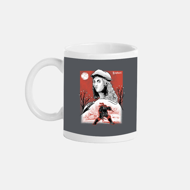 Renaissance Ninja Raphael Sumi-E-None-Mug-Drinkware-Astrobot Invention