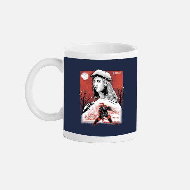 Renaissance Ninja Raphael Sumi-E-None-Mug-Drinkware-Astrobot Invention