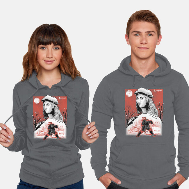 Renaissance Ninja Raphael Sumi-E-Unisex-Pullover-Sweatshirt-Astrobot Invention
