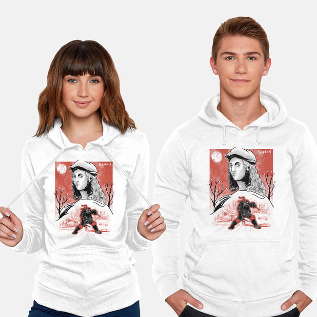 Renaissance Ninja Raphael Sumi-E-Unisex-Pullover-Sweatshirt-Astrobot Invention