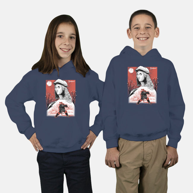 Renaissance Ninja Raphael Sumi-E-Youth-Pullover-Sweatshirt-Astrobot Invention