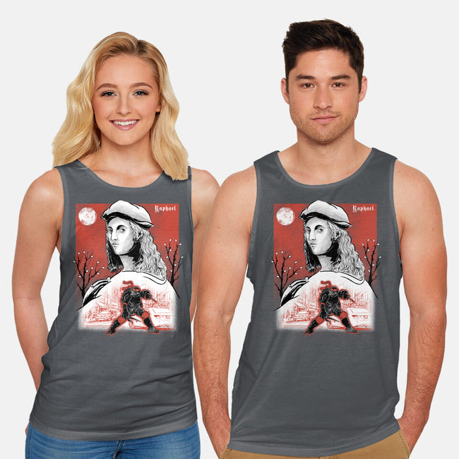 Renaissance Ninja Raphael Sumi-E-Unisex-Basic-Tank-Astrobot Invention