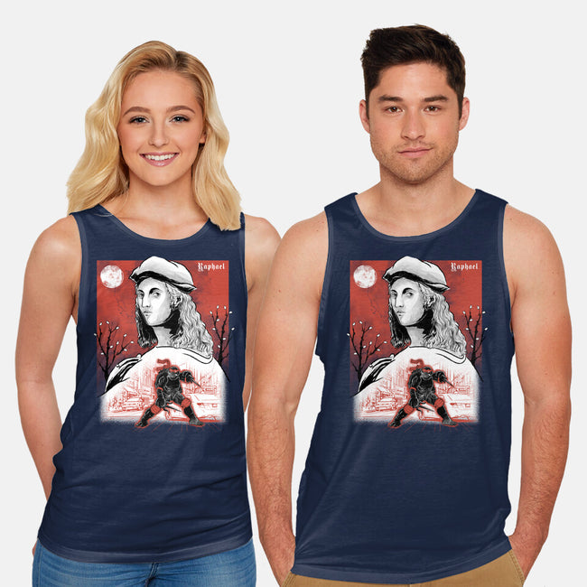 Renaissance Ninja Raphael Sumi-E-Unisex-Basic-Tank-Astrobot Invention