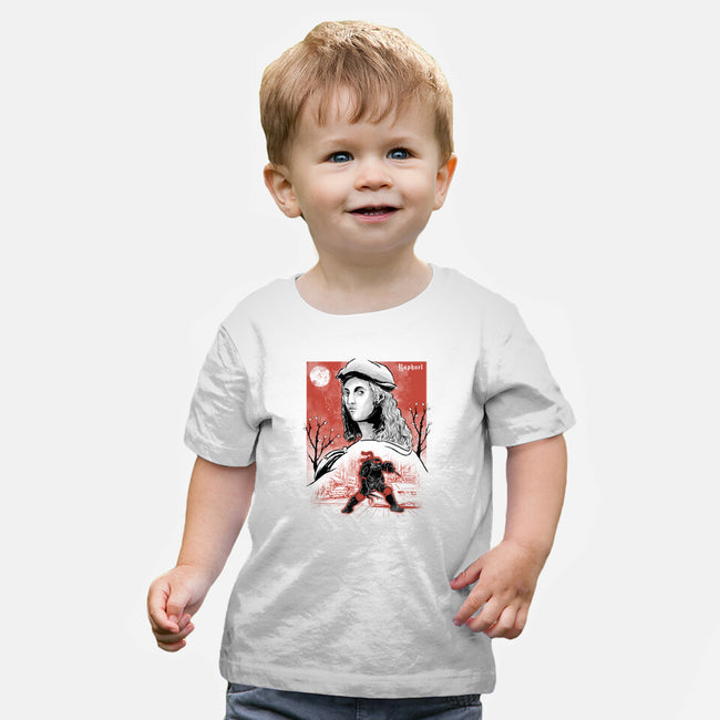 Renaissance Ninja Raphael Sumi-E-Baby-Basic-Tee-Astrobot Invention