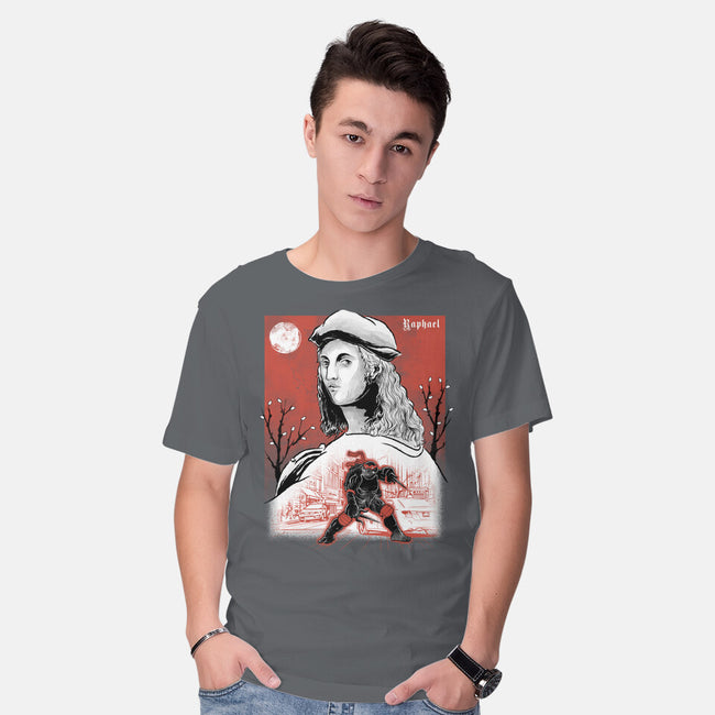 Renaissance Ninja Raphael Sumi-E-Mens-Basic-Tee-Astrobot Invention