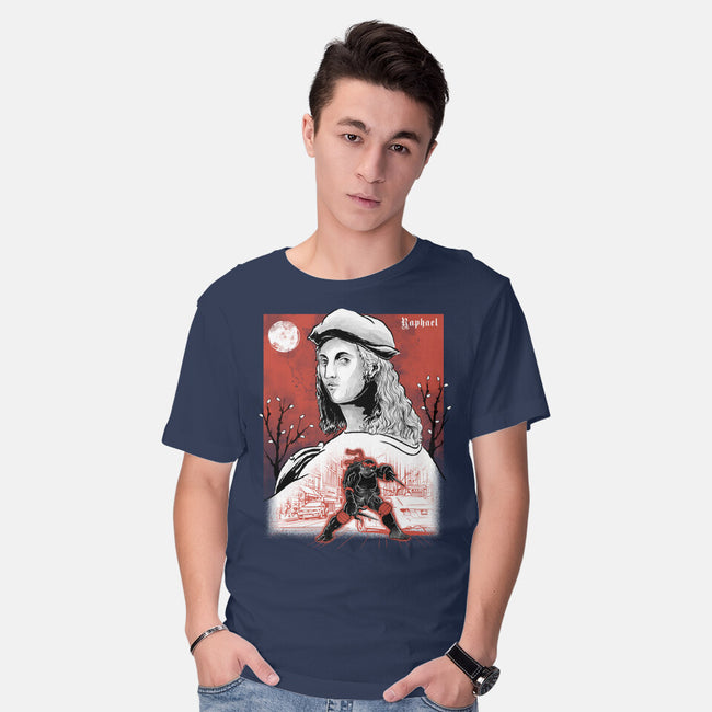 Renaissance Ninja Raphael Sumi-E-Mens-Basic-Tee-Astrobot Invention