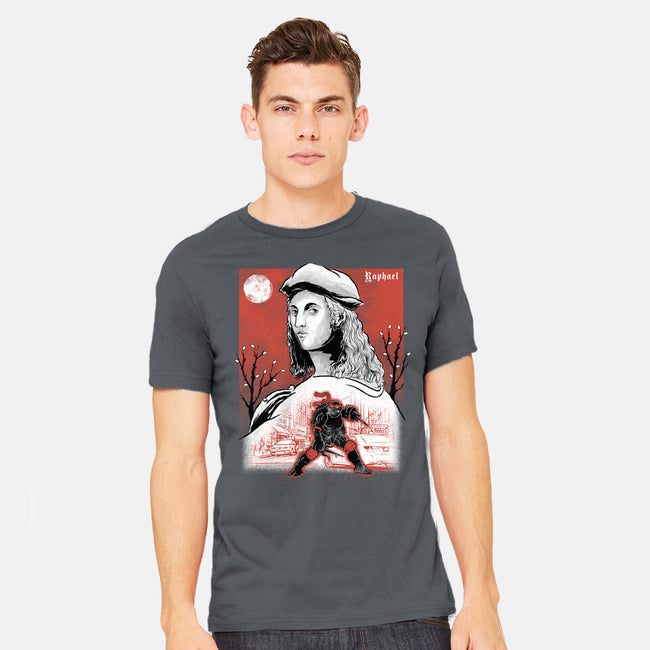 Renaissance Ninja Raphael Sumi-E-Mens-Heavyweight-Tee-Astrobot Invention