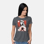 Renaissance Ninja Raphael Sumi-E-Womens-Basic-Tee-Astrobot Invention