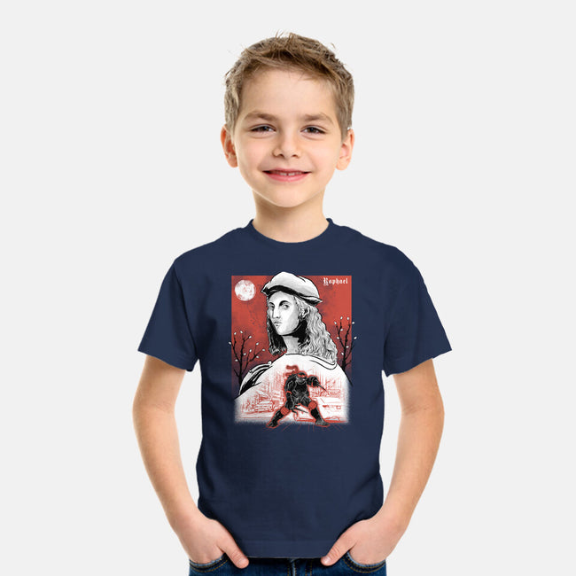 Renaissance Ninja Raphael Sumi-E-Youth-Basic-Tee-Astrobot Invention
